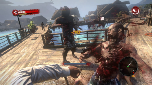 Gameplay of Dead Island fighting common zombie types