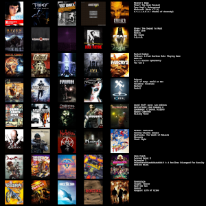My 40 favorite games.